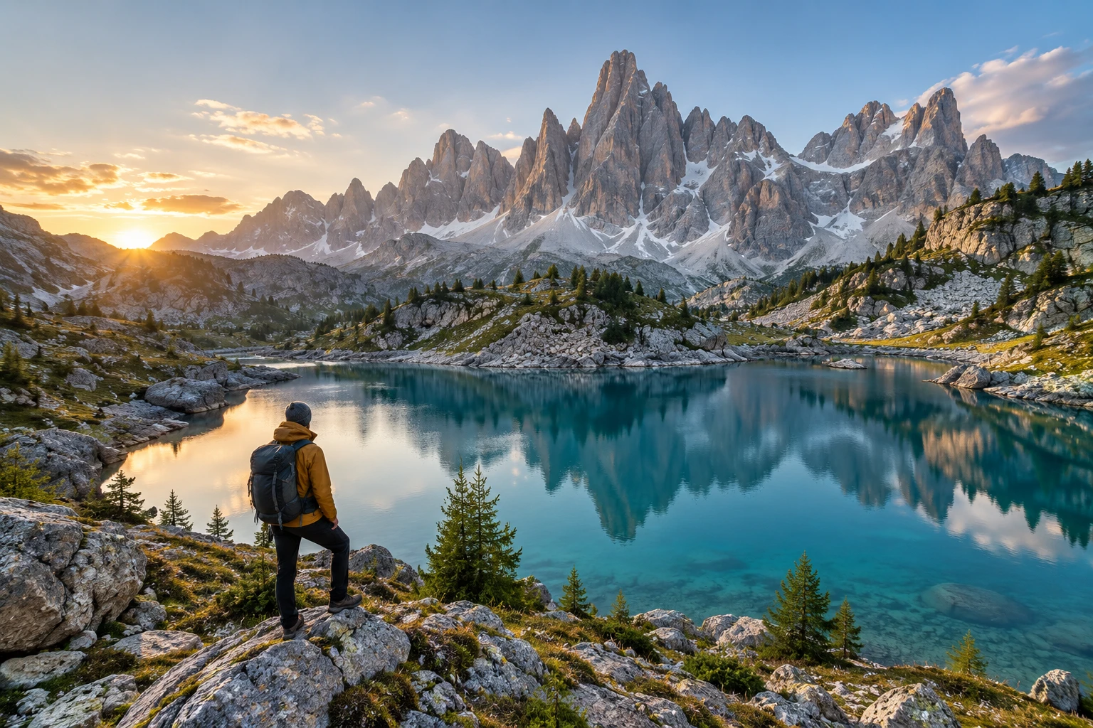 Mountain air: original AI-created photo